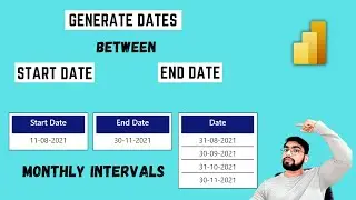 Generate Monthly Dates between Start Date and End Date in Power BI