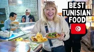 First Time Trying TUNISIAN Food! Street Food Feast TUNIS! طعام تونسي