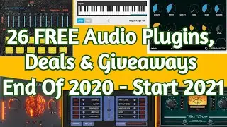 26 FREE VST PLUGINS, Mega DEALS & Giveaways - End 2020 / Start 2021- DON'T MISS IT - amnerhunter.com