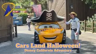 Cars Land Characters in Costume for Halloween 2024 at Disney California Adventure