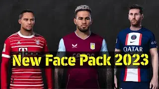 New Face Pack 2023 Update For PES 2021 PC