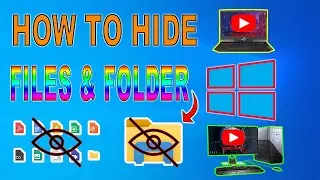 ✔💯👉PAANO ITAGO ANG MGA FILES & FOLDER SA COMPUTER 💻