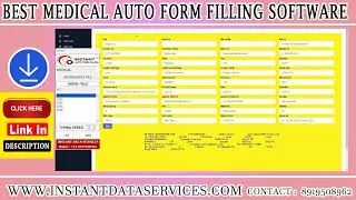 Medical Form Filling Auto typing software|Auto form filler for medical form filling data entry work