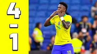 VINI SHOW! Brazil x Guinea 4-1 Full Highlights Goals 17/06/2023