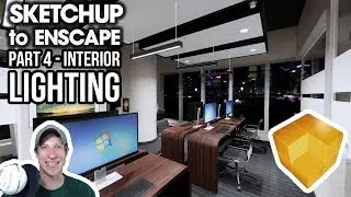 Interior NIGHT RENDER in Enscape - SketchUp to Enscape Complete Workflow Part 4