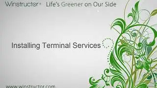 Win2008   Installing Terminal Services