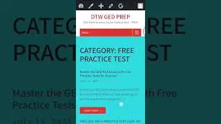 Free GED Practice test 