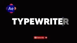 How to Create Cinematic Typewriter Typing Text Effect in After EFFECTS I theVfxdudes I