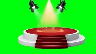 Stage light background green screen video effect HD