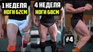 НОГИ НА 6 ПОВТОРОВ - СИЛОВАЯ+МИНИМУМ ОТДЫХА - ДЕНЬ 23 - 4 ТРЕНИРОВКА НОГ ПО ДУХОТЕ