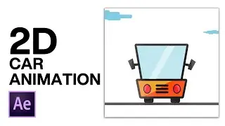 2D Car Animation in After effects | Motion Graphic Tutorial