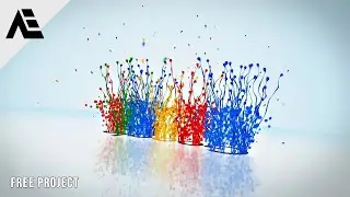 After Effects Tutorial: Stylish Particular Splash Logo (Project Free Download)