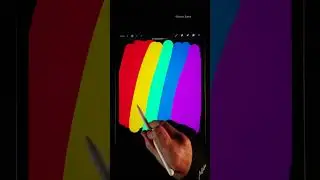 How to Create a Rainbow Outline Brush in Procreate! #shorts