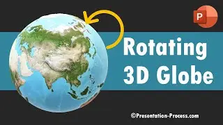 Rotating 3D World Map Animation using PowerPoint Office 365