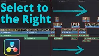 DaVinci Resolve - Select Everything to the Right