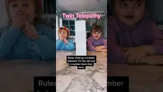 Twin Telepathy test trend! #twins #twin #twingirls