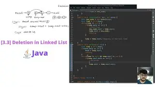 [3.3] Deletion in Linked List in Java