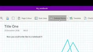 9/32 OneNote Restore Deleted Notes