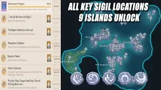 Genshin 2.4 Enkanomiya All Key Sigil Locations & 9 Islands Unlock | Puzzle & Quest Guide