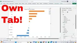 How to Move a Charts to Its Own Tab in Microsoft Excel! #msesxcel #tutorial #graph