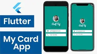 My Card App || Flutter UI design || How to use fonts in flutter || Flutter Tutorials #6 Part 2