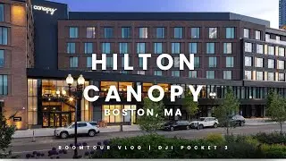 Explore with Isaac BOSTON Hilton Canopy Hotel Room [ # 400 ]  Tour  |  4K  |  DJI Pocket 3