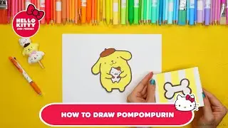 How to draw Pompompurin | Draw Hello Kitty's friends