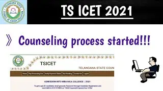 TS ICET 2021 Counseling process started |Certificate verification |TS ICET |ICET latest updates.