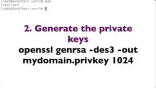 How to generate csr,selfsigned certificate,private key