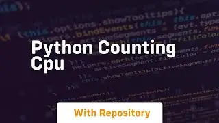 Python counting cpu