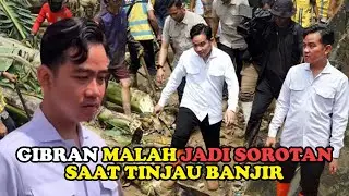 Tinjau Banjir, Rambut Klimis dan Outfit Gibran Jadi Sorotan