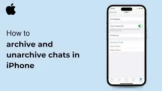 How to archive and unarchive chats in iPhone ( iOS ) 2024