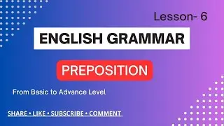 Preposition | Prepositions in English grammar | Types of Preposition | Uses of Preposition