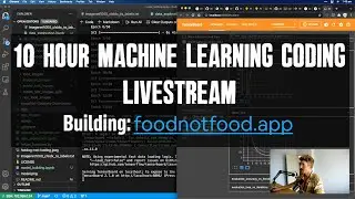 Building a machine learning app | 10 hour coding livestream