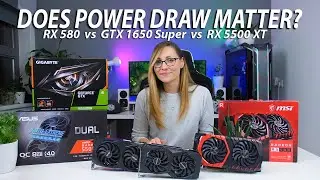 RX 580 vs GTX 1650 Super vs RX 5500 XT Power Draw - Calculating Actual Cost Over Time!