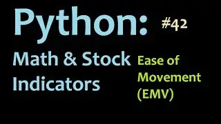 Python Finance and Math Tutorials: Graphing the Ease of Movement in Matplotlib