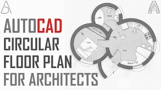 AutoCAD Circular Floor Plan For Architects