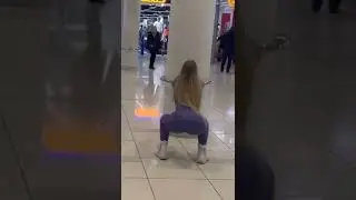 American hot girl with di*k prank in public