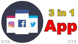 1 Awesome App | All Social Media on Single App | Facebook + Twitter + Instagram