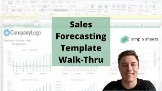 Sales Forecasting Excel Template Step-by-Step Video Tutorial by Simple Sheets