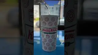 Samsung Galaxy Z Fold, Krispy Kreme cup + water