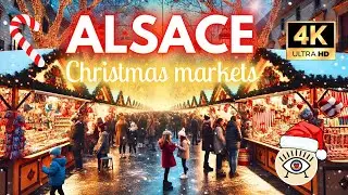 💙  💖 Merry Christmas in Europe! 🎁🎅 Kaysersberg (4K) [ Alsace, France ] Subtitled walking tour!