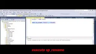 MSSQL -  How to rename table