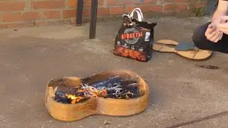 Жарим шашлык в корпусе гитары