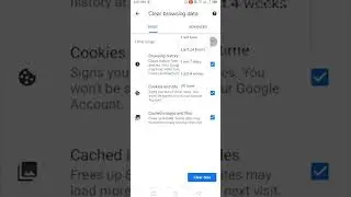 delete google chrome history on android