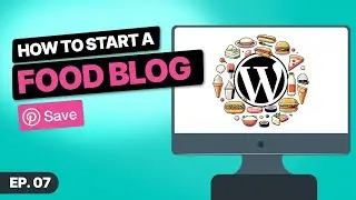 How to Start a Food Blog! - 07 - How to Add your own Pinterest Save Buttons to Your Blog