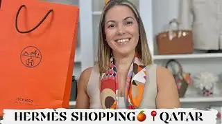 *CHATTY* 😅 HERMES UNBOXING - 3 Pieces 🛍️ Shopping in Doha, Qatar & asking for a Kelly