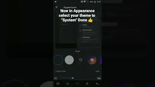 How to change Discord theme to system ⚙️ in Discord Mobile #roduz #discord #tutorial #how #theme