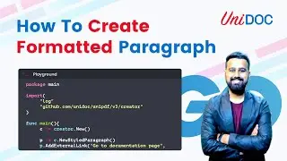 How To Create Paragraphs, Add Headings & Sub-Headings, and Apply Styles to PDF in Go (using UniPDF)