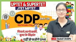 CDP Class For UPTET SUPERTET | UPTET CDP PYQs, CDP For SUPER TET #28, CDP Practice Set By Gargi Mam